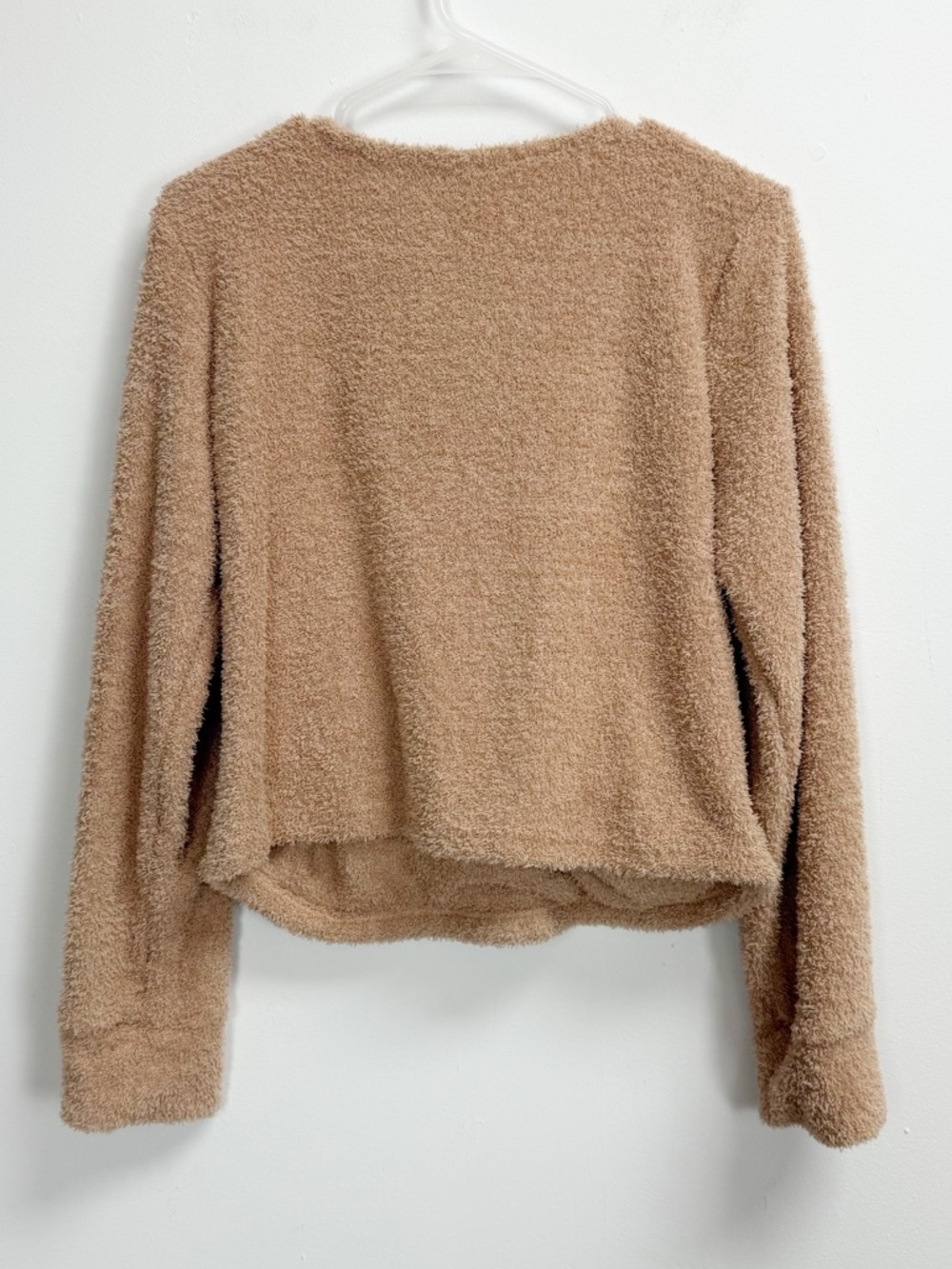 Serra Fuzzy Soft Fleece Lounge PJ Set Womens Large Tan Teddybear Cozy - Picture 3 of 15